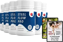 Steel Flow Pro Supplement Bottle — 10-in-1 Prostate Formula